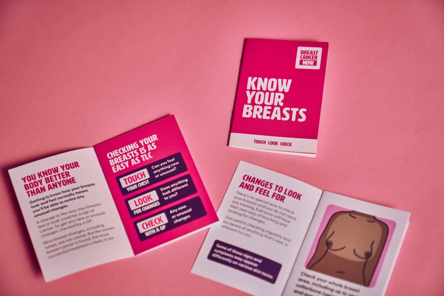 Image of a Breast Cancer Now health information booklet.