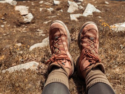 Stock image of hiking boots.