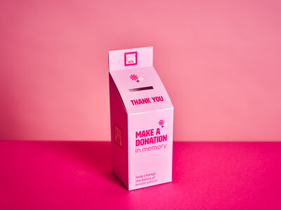 Breast Cancer Now fund in memory pack items.