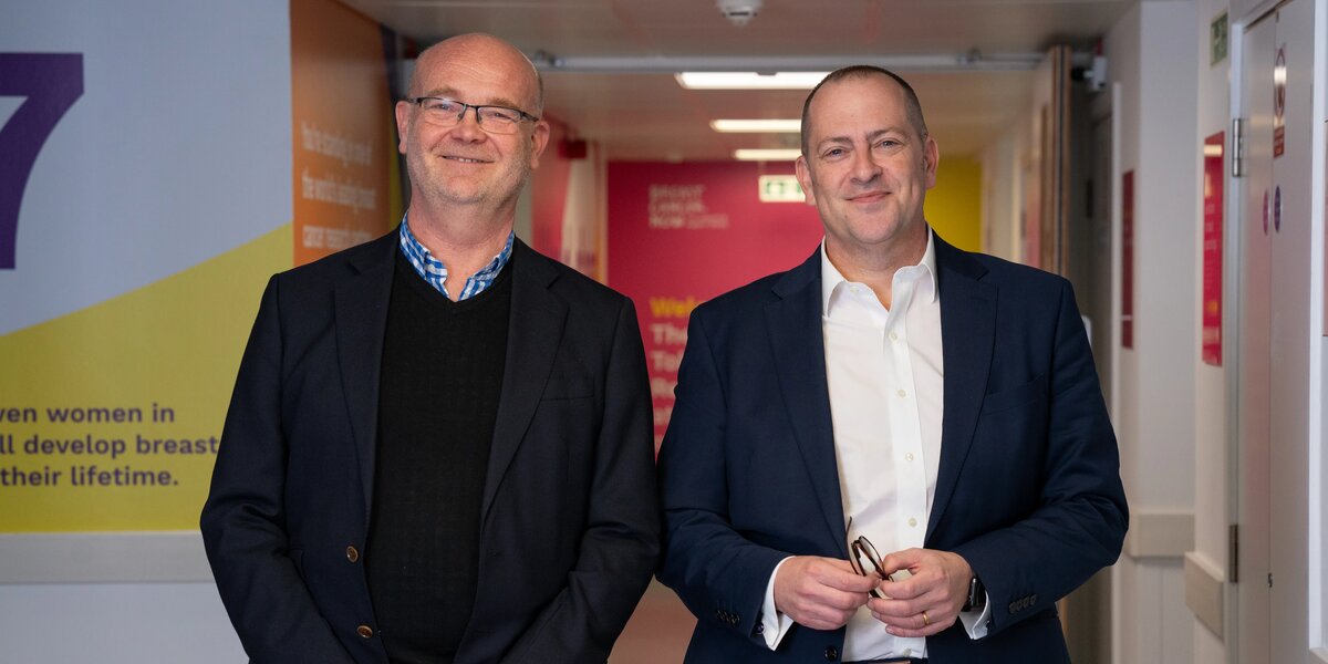 Andrew Tutt and Chris Lord posing for a photo together.