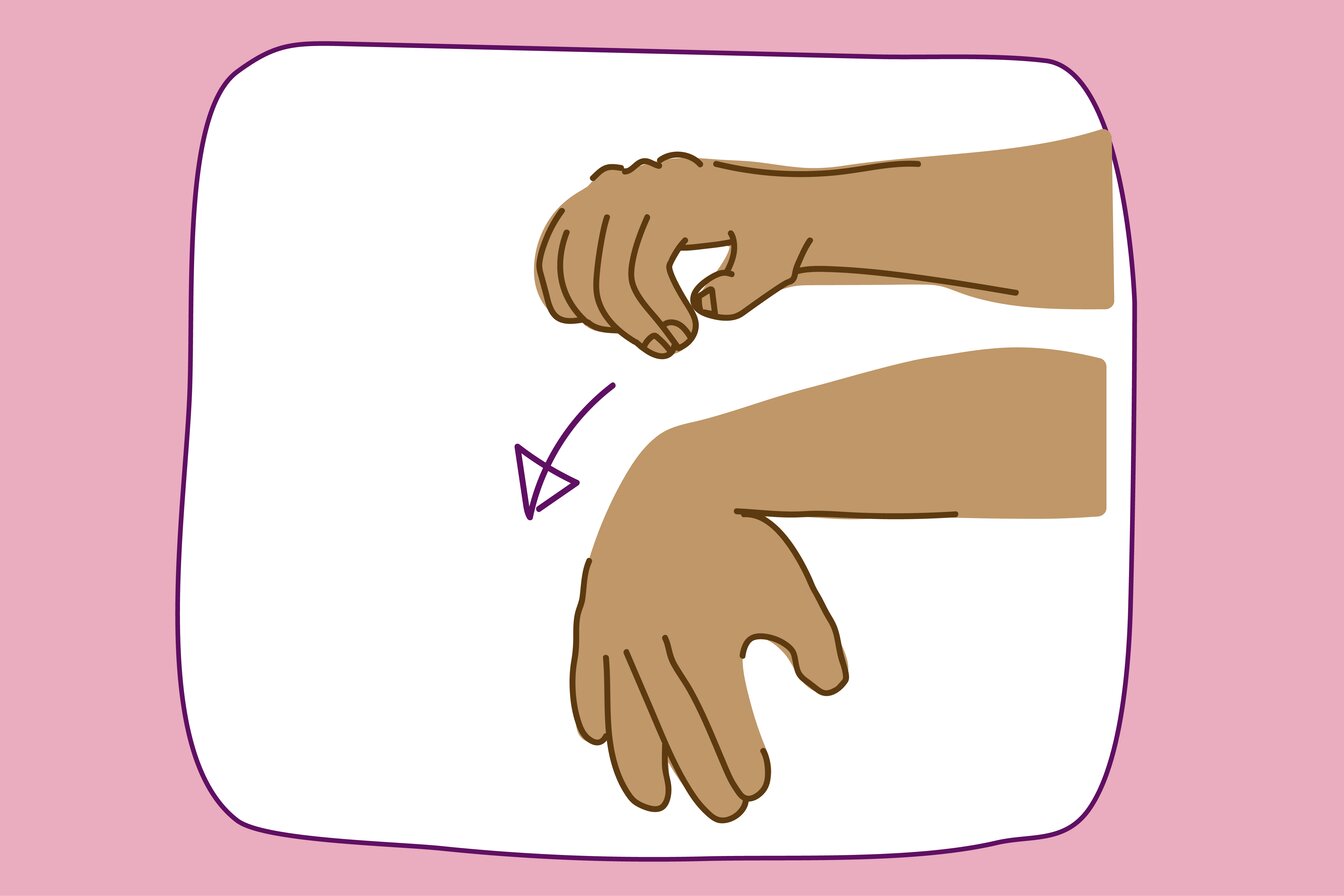 2. Move your wrist forward and back