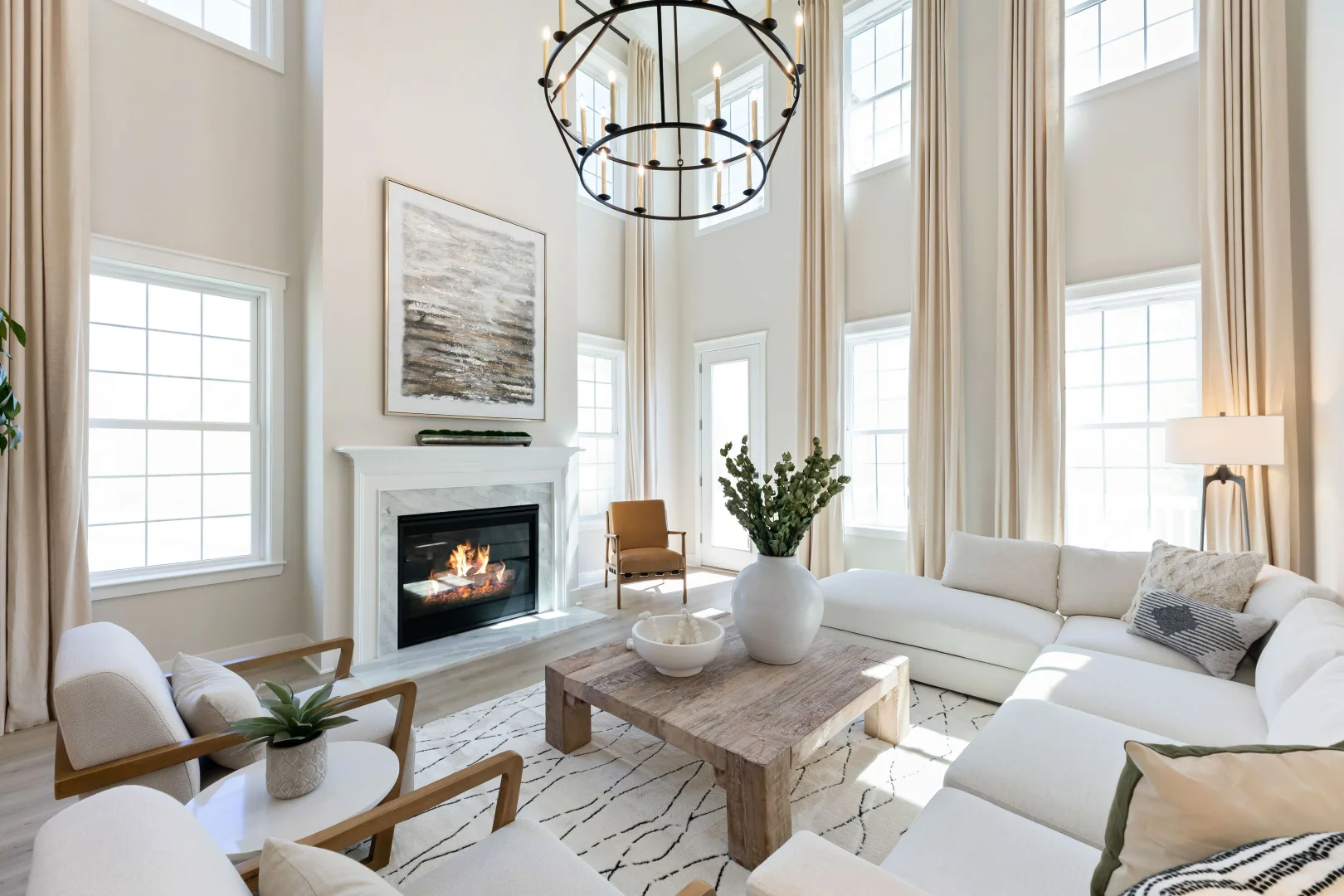 Enclave at Hillandale Wheaton Great Room Farmhouse Palette 2 Level