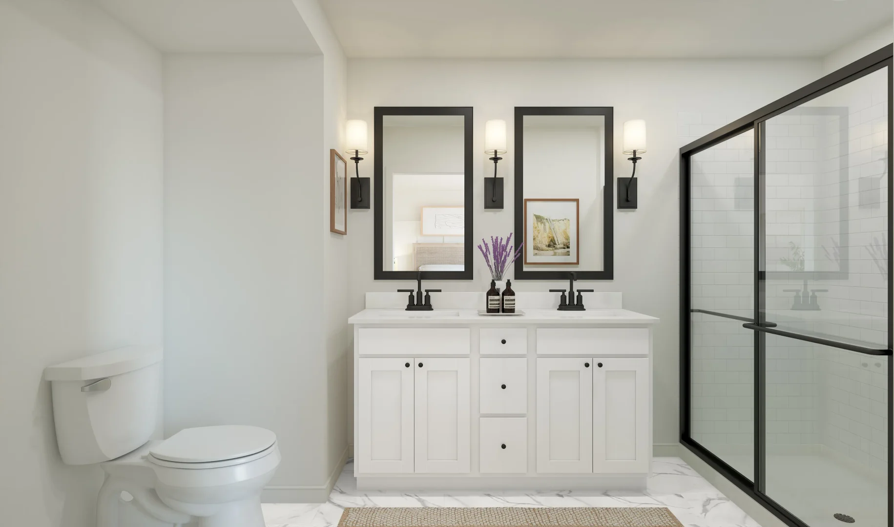 Aspire at Wilderness Shores Greenwich Primary Bath Farmhouse Palette 4 Aspire European Farmhouse