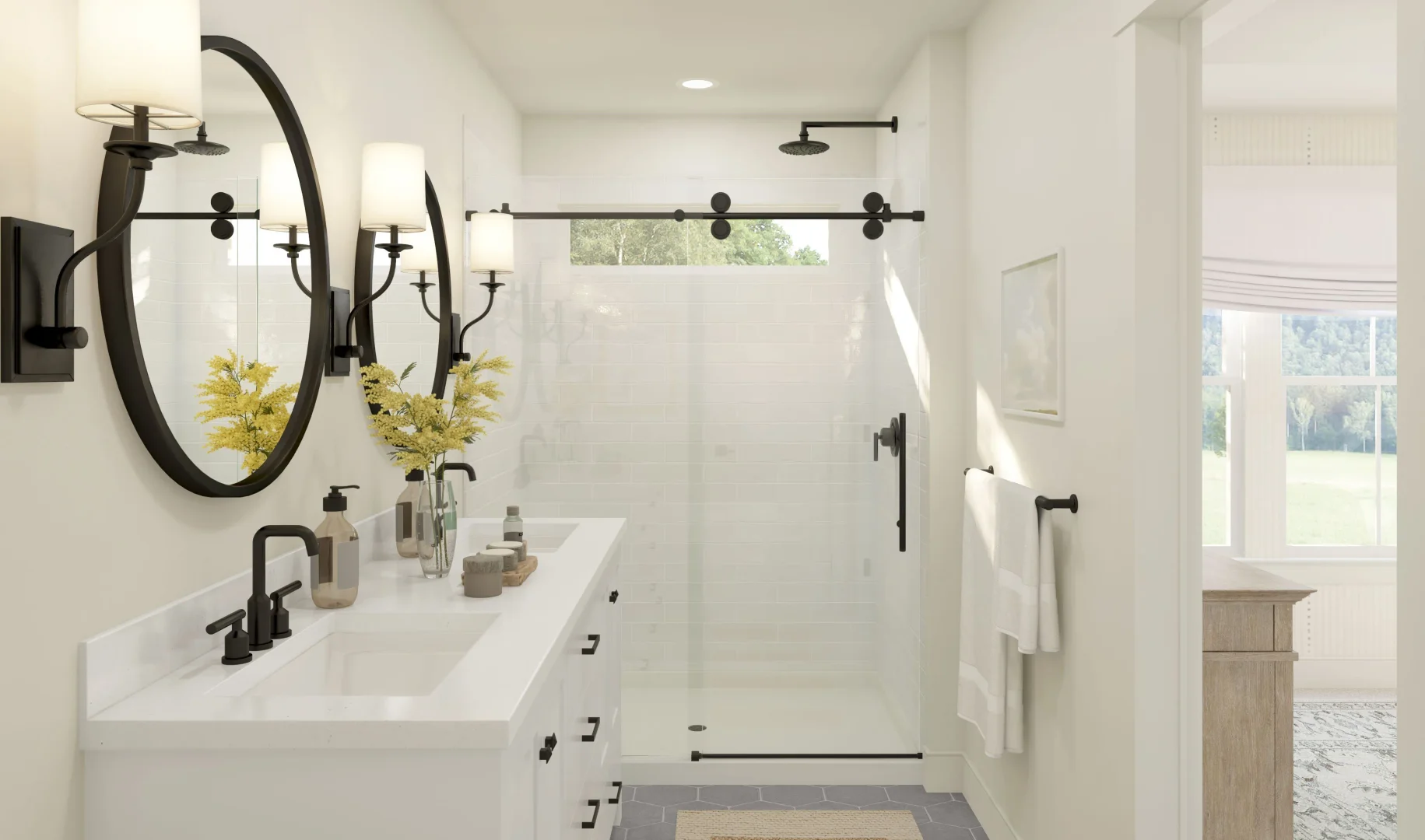 The Grove at Jackson Village Cape May Primary Bath Farmhouse Palette 5 Level 2 Traditional Farmhouse