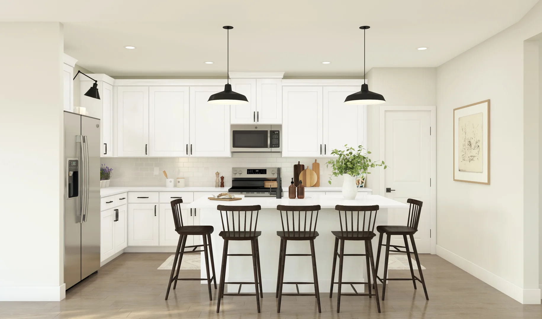 Passionflower II Kitchen Farmhouse Palette 1 Ascend Traditional Farmhouse