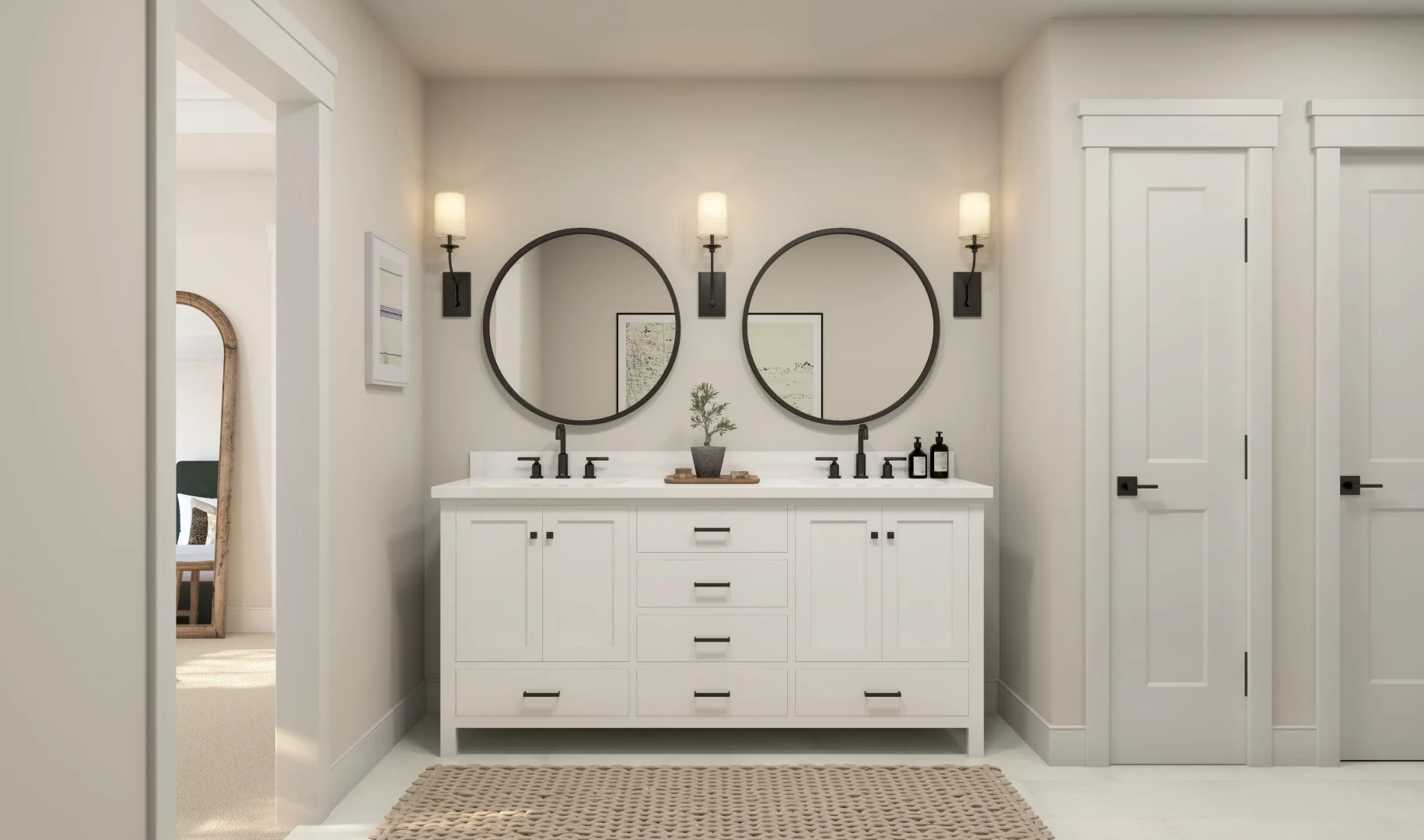 New Haven Primary Bath Farmhouse Palette 1 Level 3 Farmhouse Rustic Refined