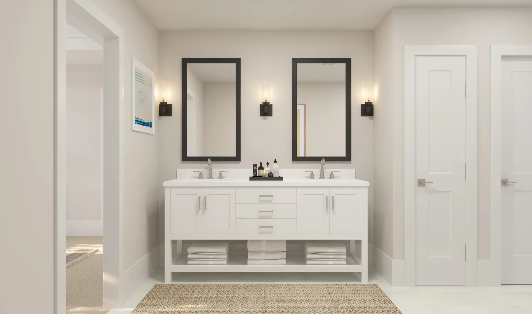 New Haven Primary Bath Loft Palette 1 Level 3 Neutral Loft