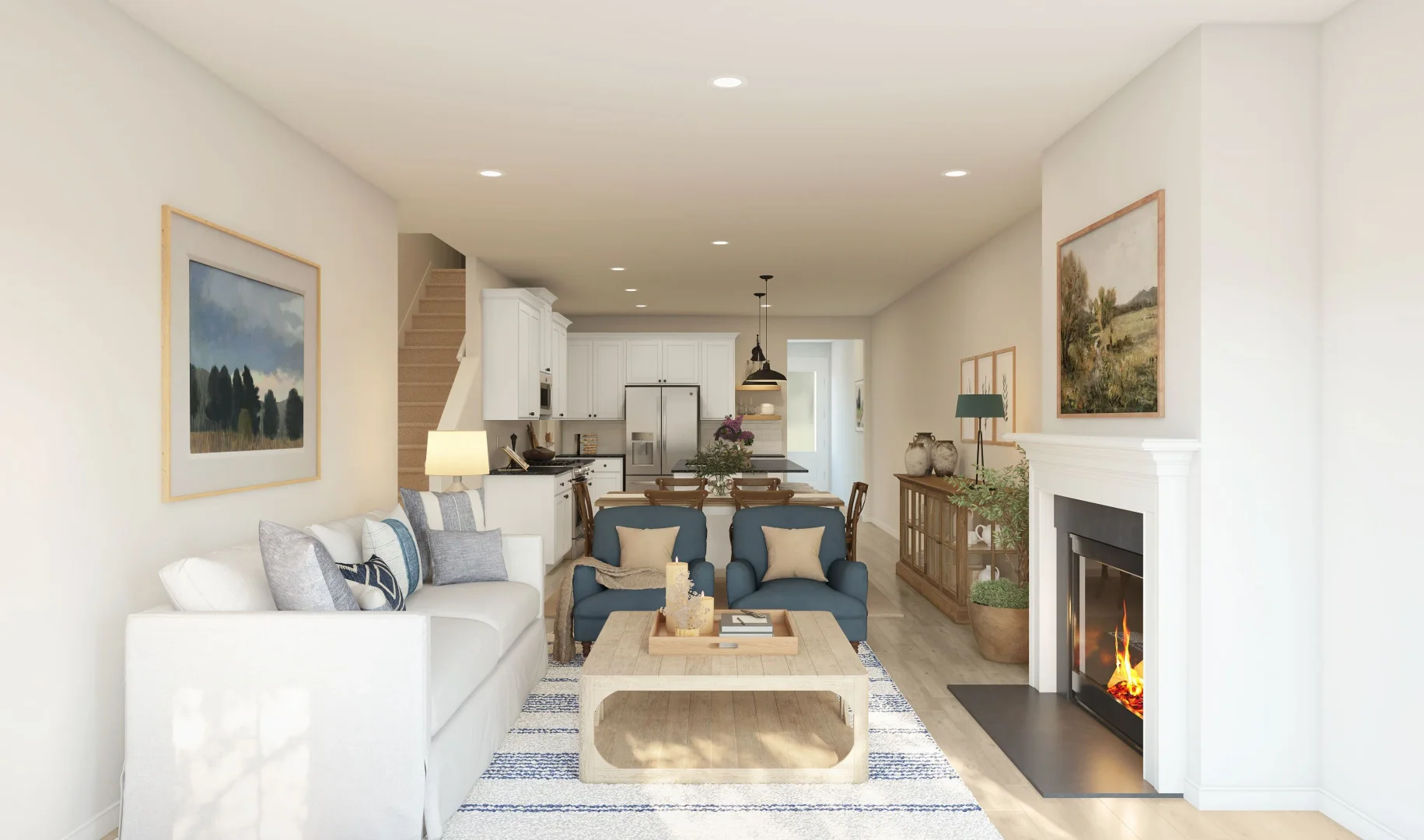 Aspire at Shepherds Glen Seagrove II Great Room Farmhouse Palette 3 Aspire European Farmhouse