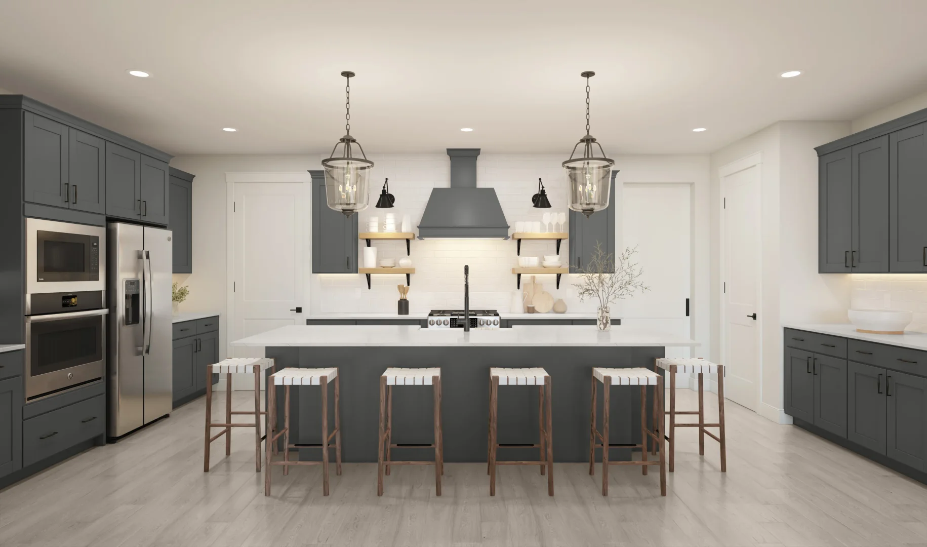 Bar Harbor Kitchen Farmhouse Palette 4 Level 3 Coastal Farmhouse