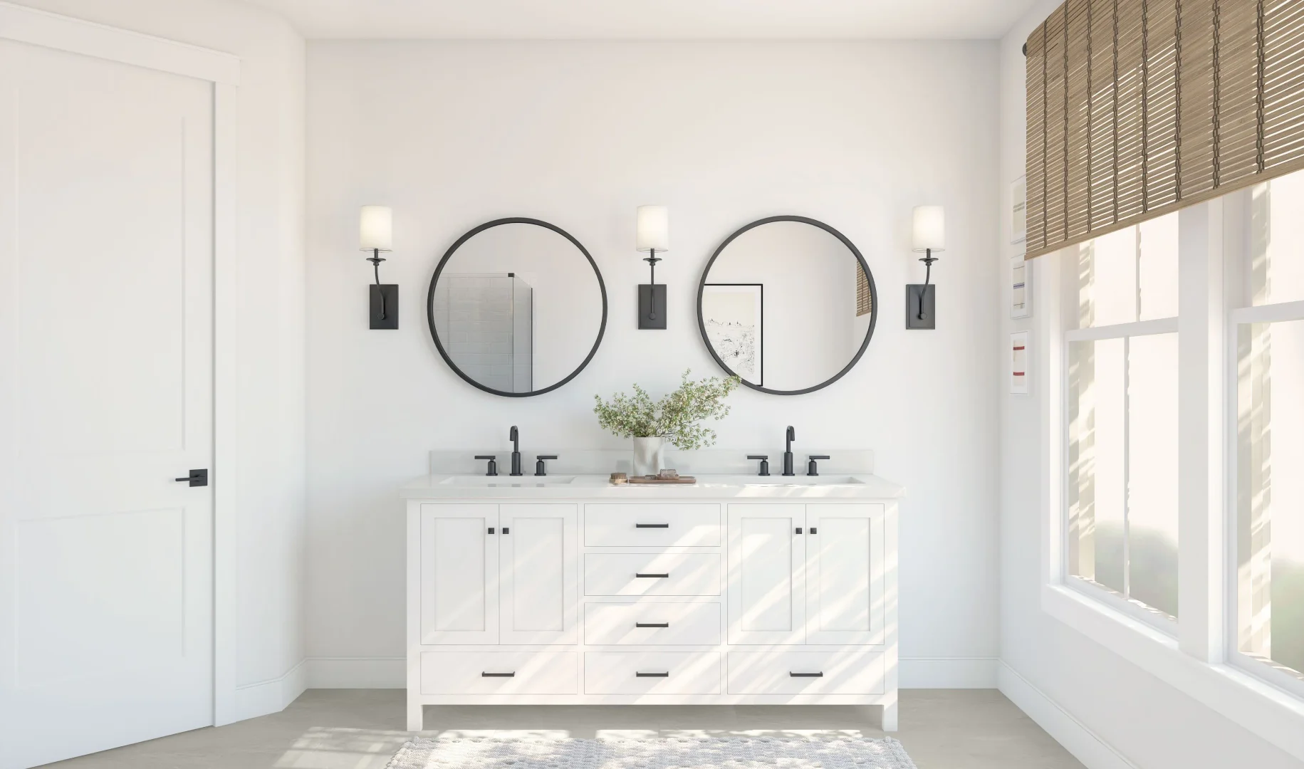 Bar Harbor Primary Bath Farmhouse Palette 4 Level 3 Coastal Farmhouse