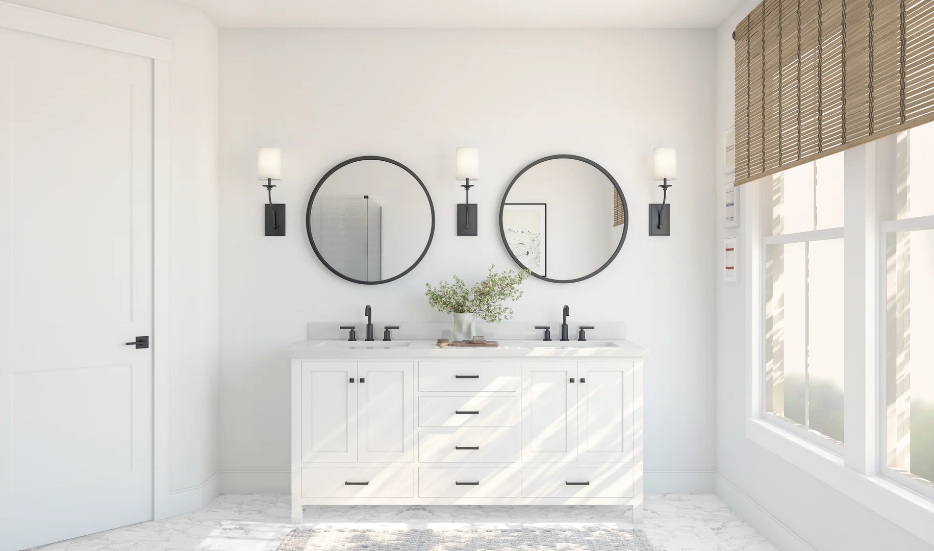 Bar Harbor Primary Bath Farmhouse Palette 5 Level 3 Coastal Farmhouse
