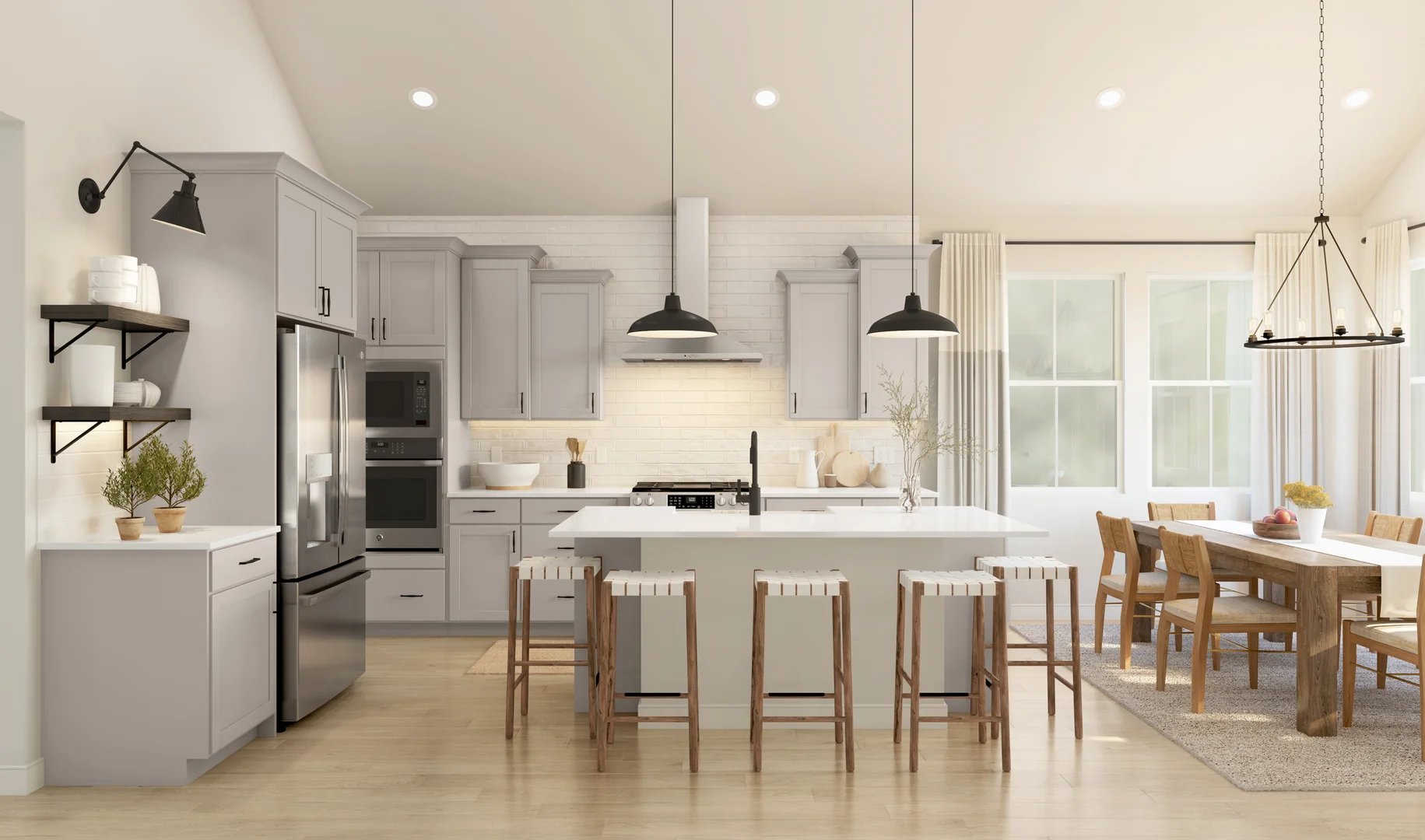 Evora Kitchen Farmhouse Palette 1 Level 1 Coastal Farmhouse