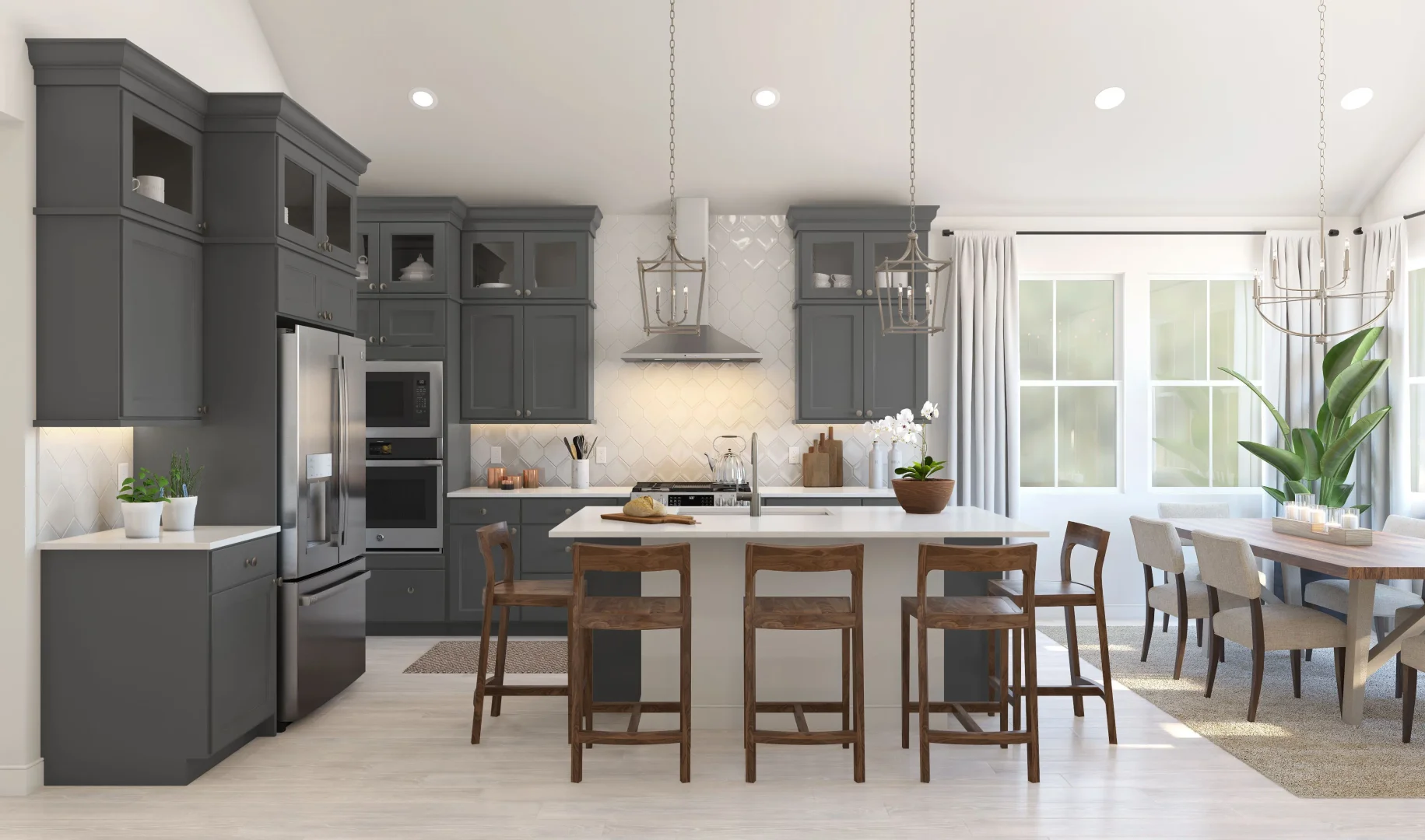 Evora Kitchen Classic Palette 4 Level 1 Modern Classic