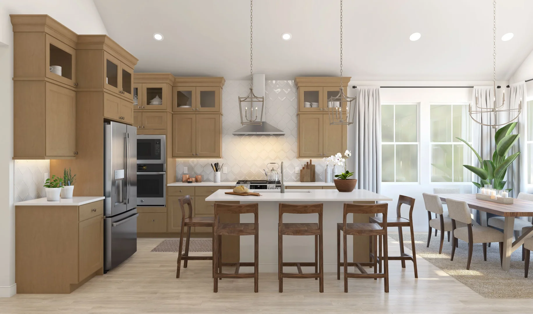 Evora Kitchen Classic Palette 5 Level 1 Modern Classic