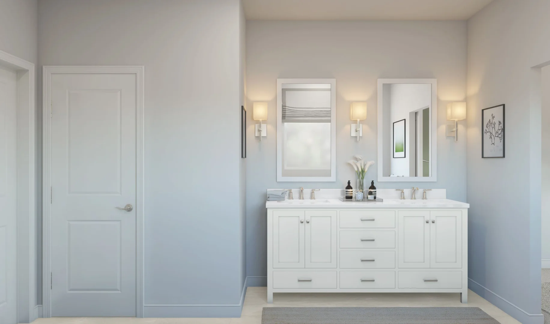 Evora Primary Bath Classic Palette 4 Level 1 Modern Classic