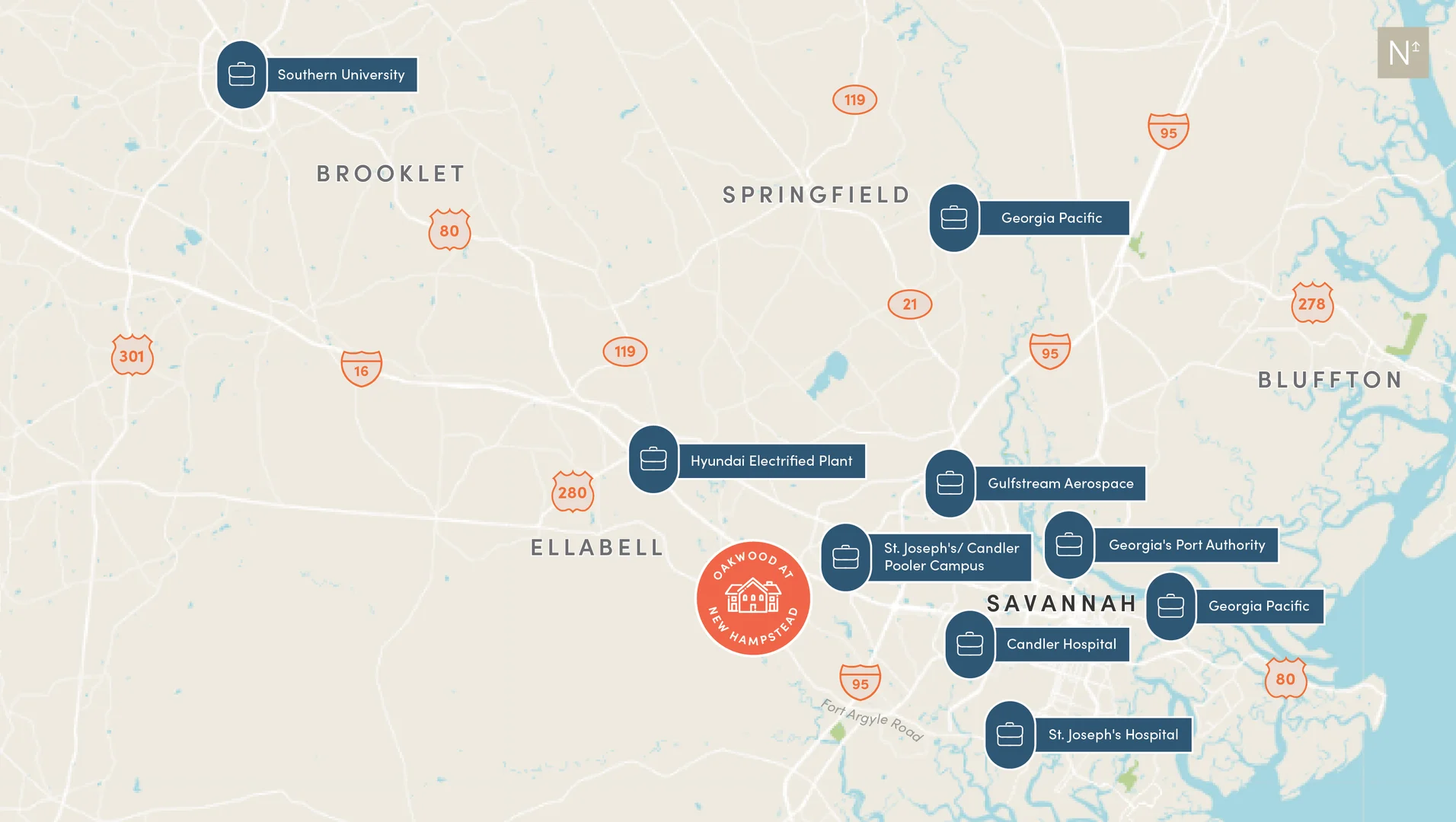  Oakwood at New Hampstead_Business Map