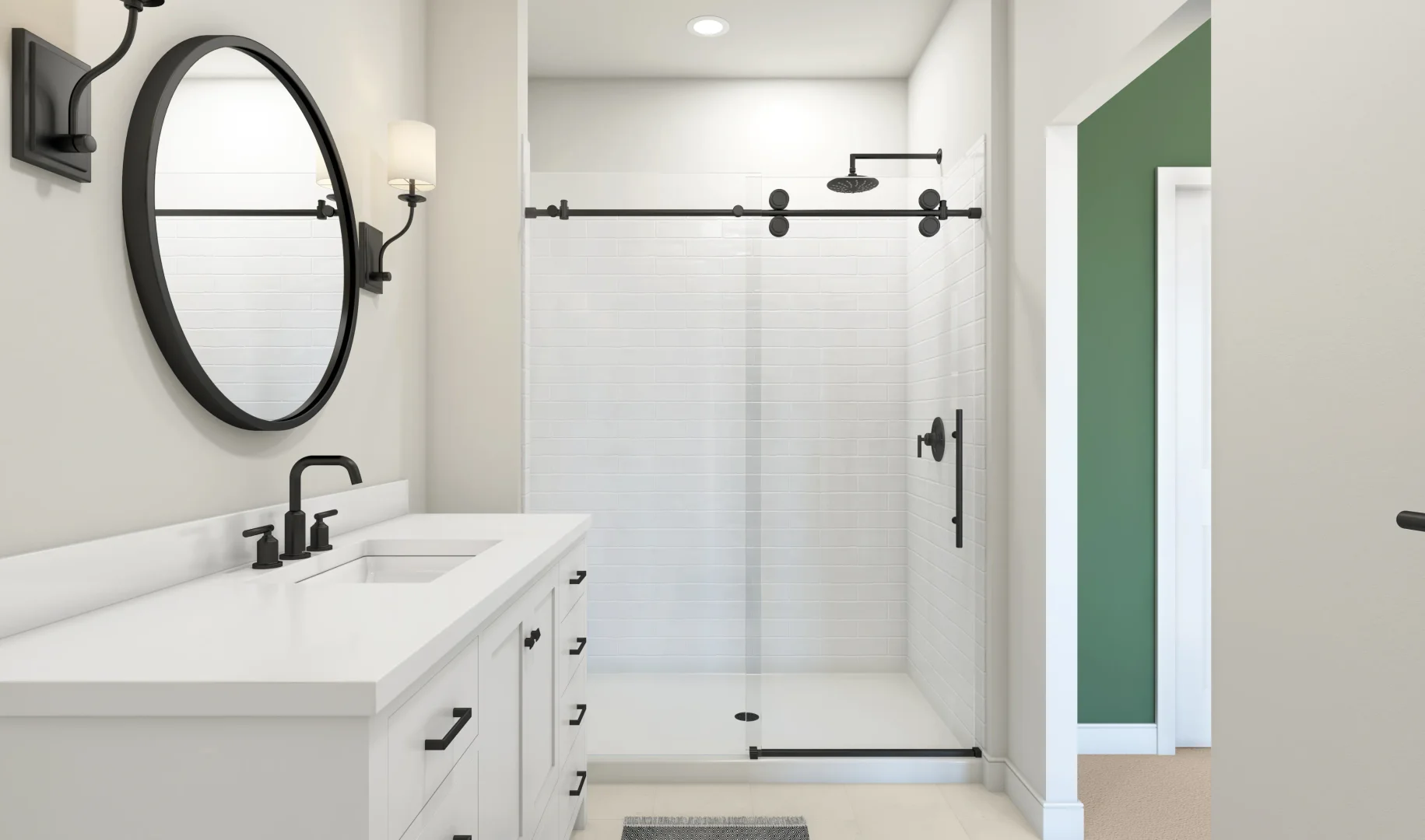Lofts at Gambrill Glenn Montauk II Primary Bath Farmhouse Palette 6 Level 1 Industrial Farmhouse