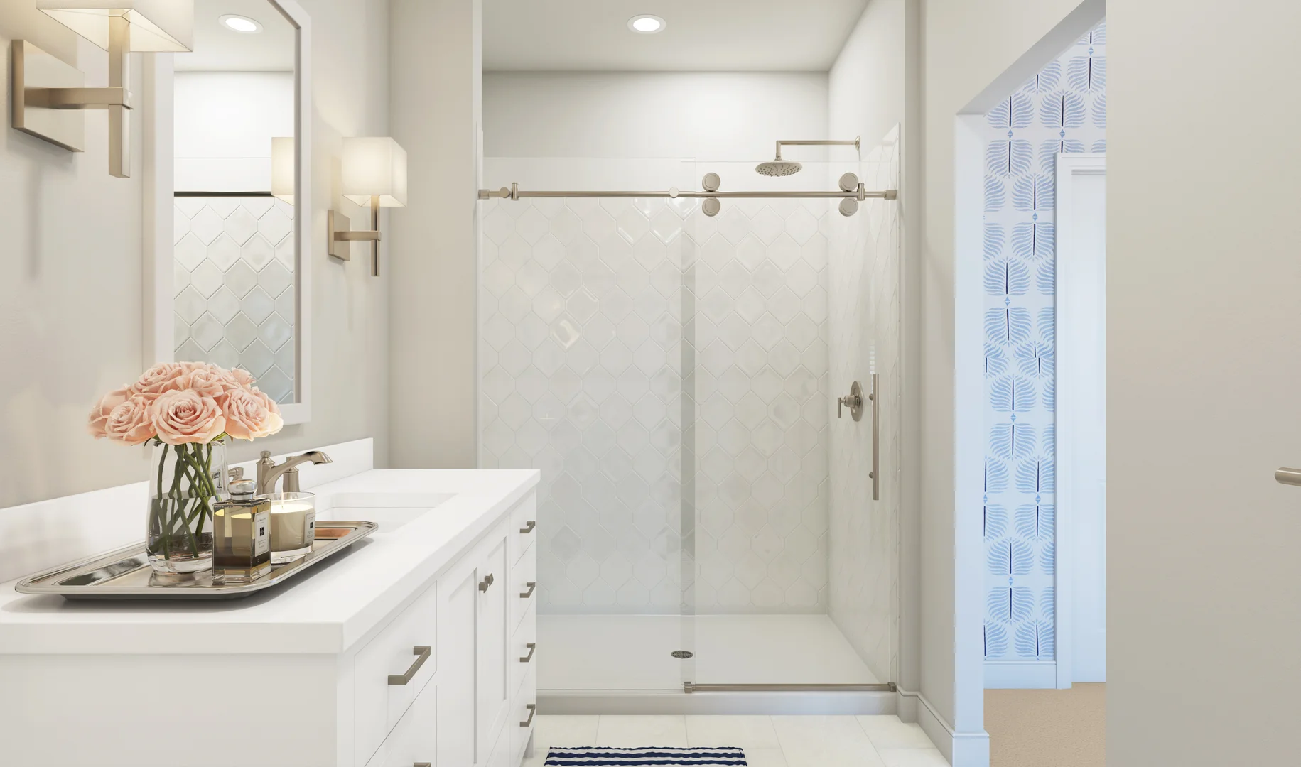 Lofts at Gambrill Glenn Montauk II Primary Bath Classic Palette 1 Level 1 Coastal Classic