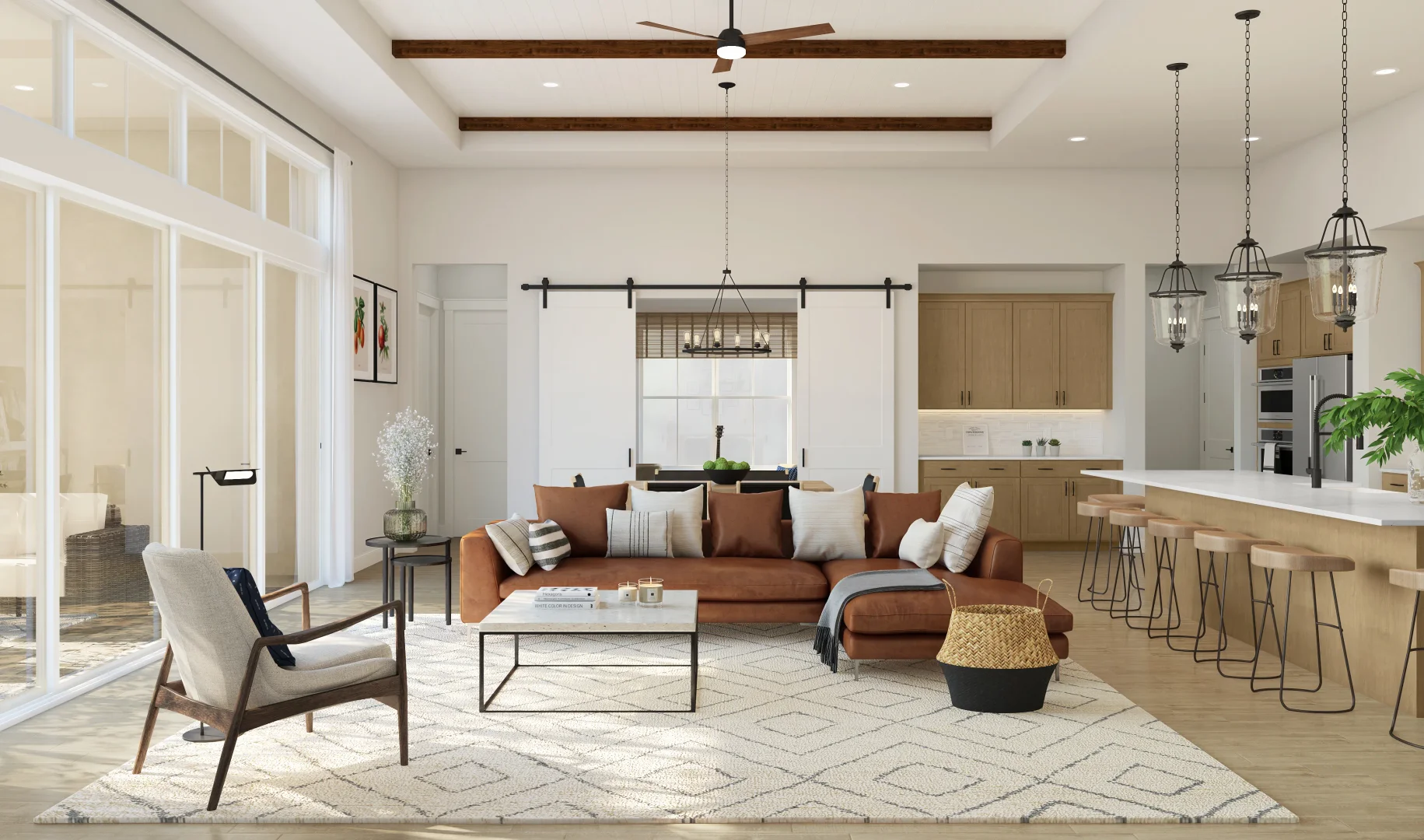 Hammock Lakes Carson Great Room Farmhouse Palette 5 Level 3 Industrial Farmhouse