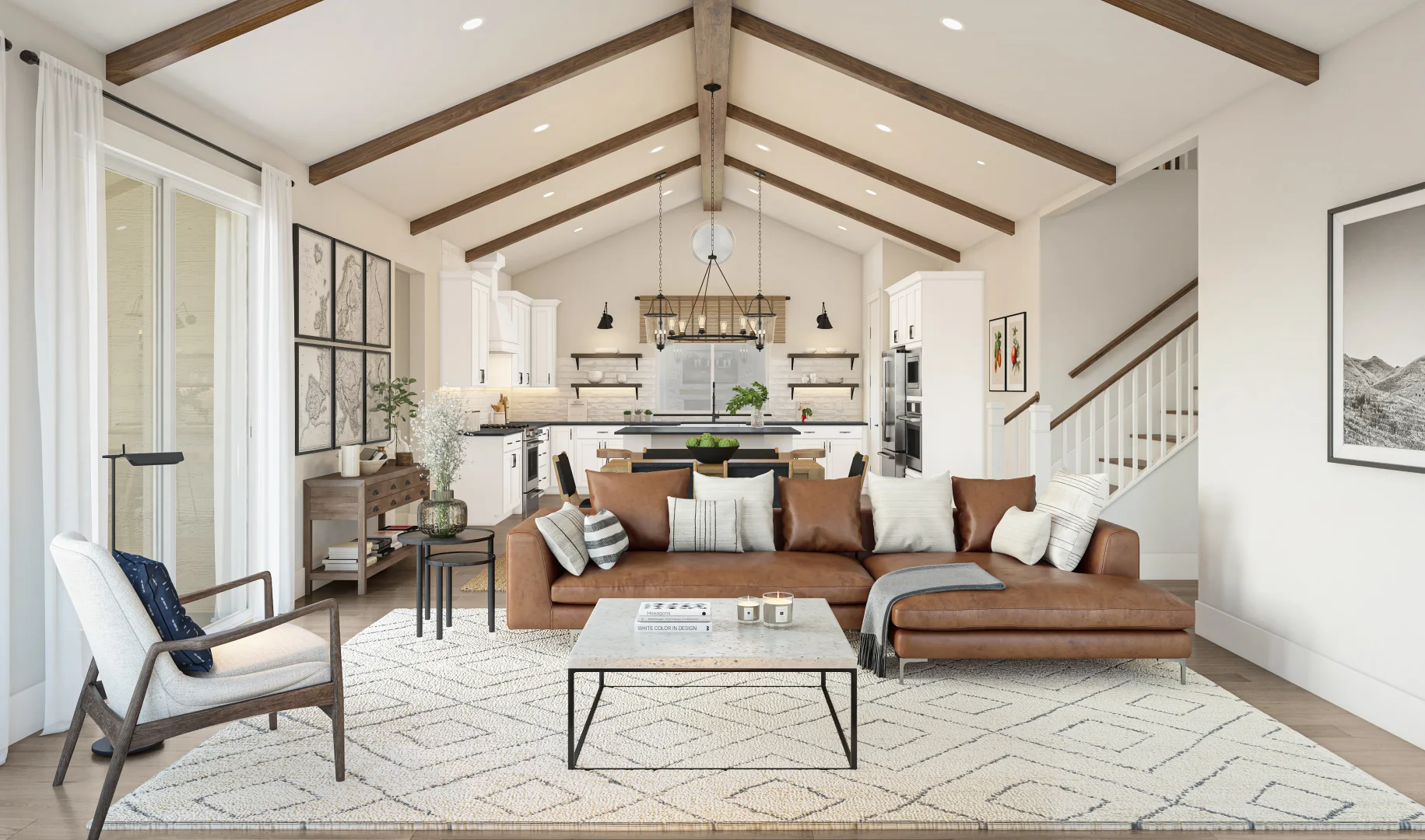 Chapel Creek Tuscaloosa Great Room Farmhouse Palette 3 Level 2 Industrial Farmhouse