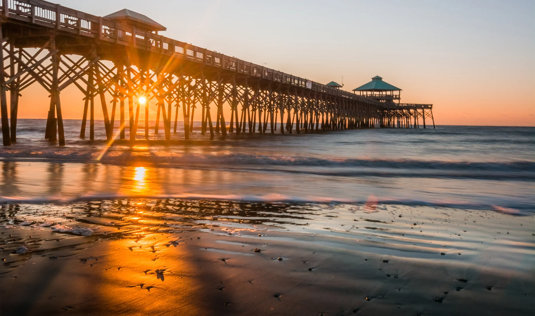  Charleston SC beach sunset