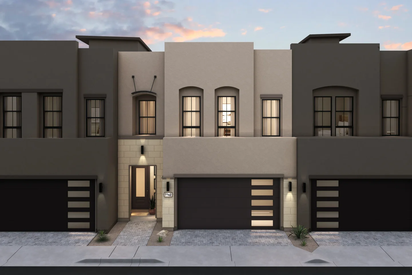Aria at Silverstone Avalon II Elevation Mediterranean Modern Level 3