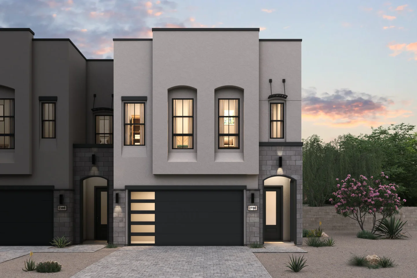 Prestige On 64th Laconia III Elevation Mediterranean Modern Level 3