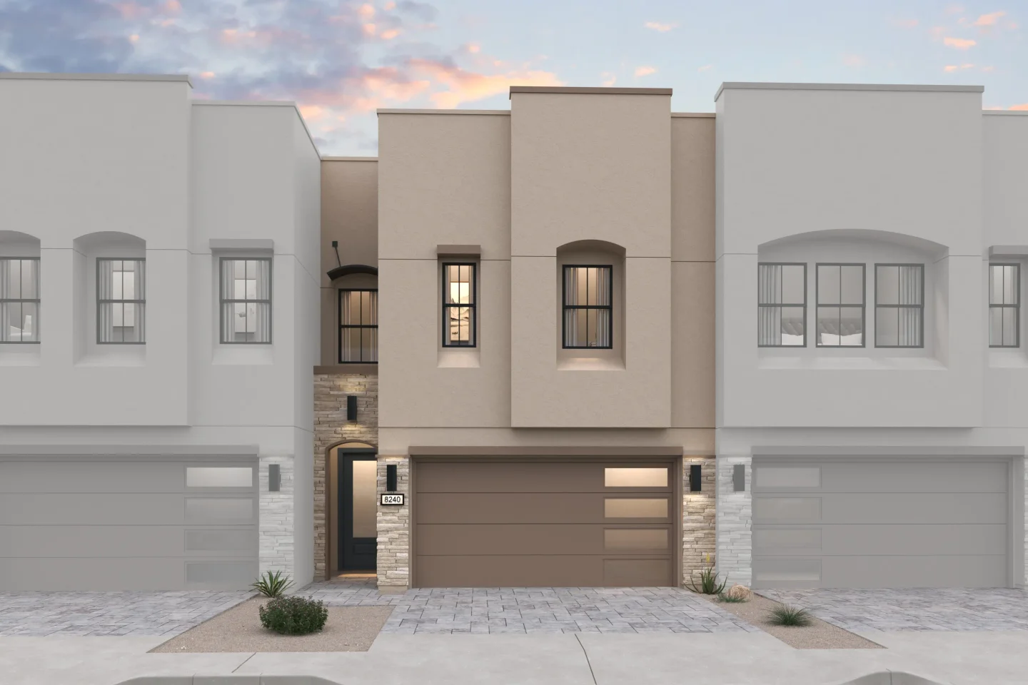 Serenity at Sonoran Foothills Marietta II Elevation Mediterranean Modern V Level 2