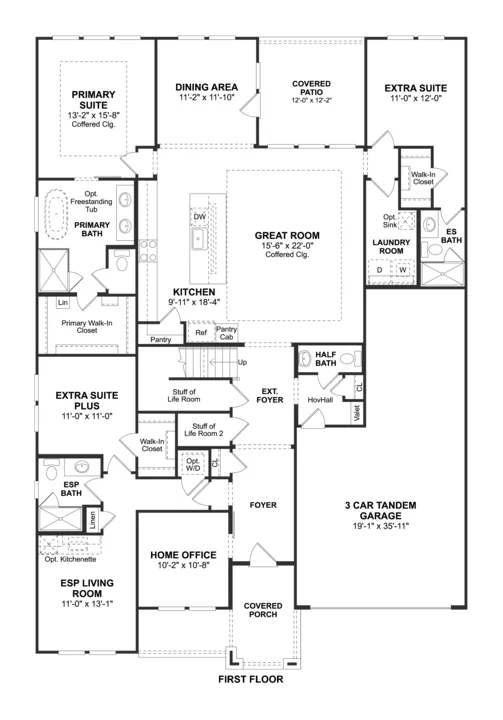 Bent Tree Meadows Versailles ESP First Floor Level 3