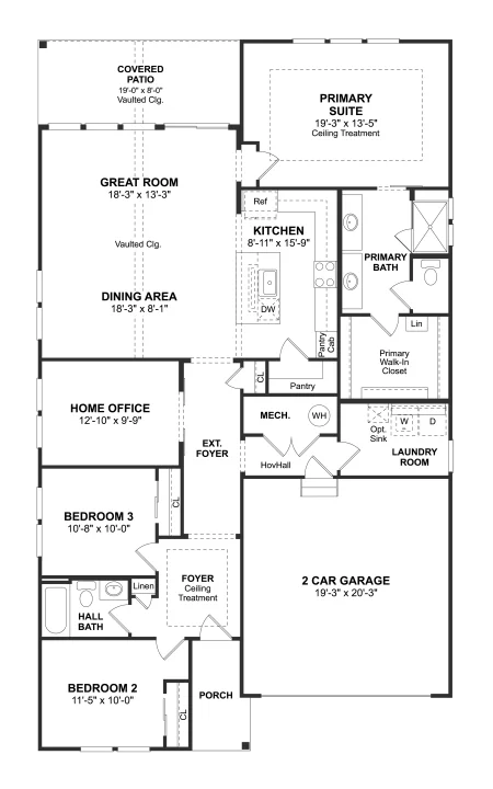 K. Hovnanians® Four Seasons at Sandstone Bogart First Floor Slab