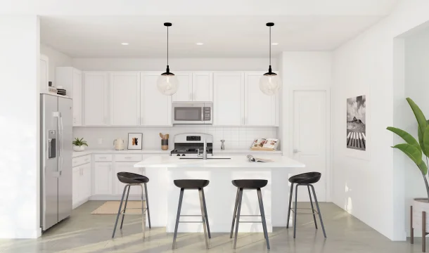 Passionflower II Kitchen Loft Palette 1 Ascend Black and White Loft