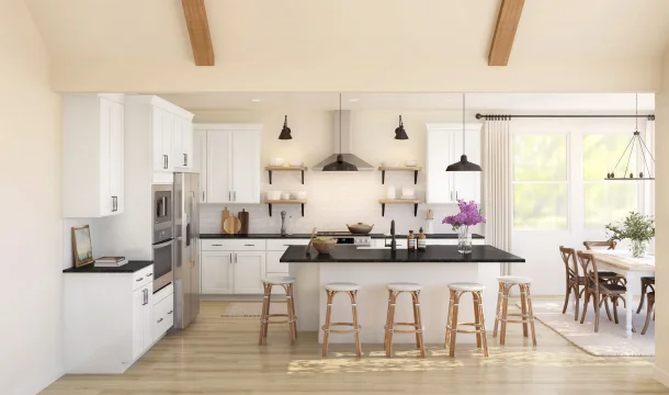 Barcelona Kitchen Farmhouse Palette 1 Level 1 Coastal Farmhouse