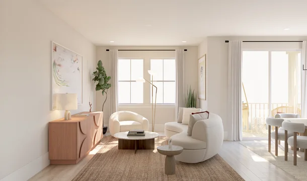 Reservoir Point New Haven Great Room Loft Palette 3 Level 2 Coastal Loft