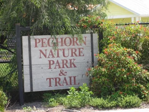 Peghorn Nature Park Trail Sign