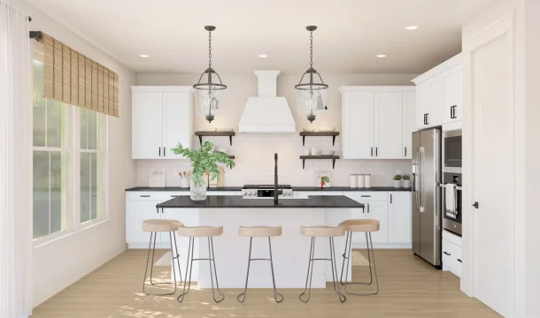 The Enclave at Carrollton Manor Adamstown Kitchen Farmhouse Palette 1 Level 2 Industrial Farmhouse