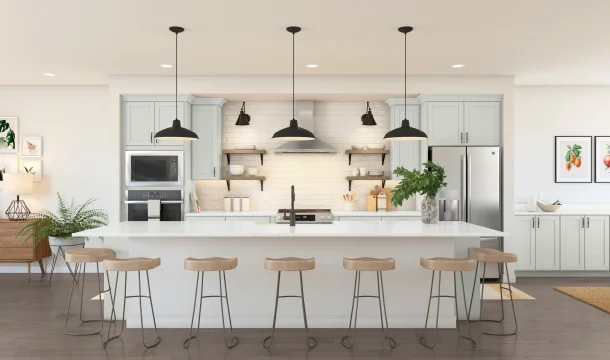 Lofts at Gambrill Glenn Montauk II Kitchen Farmhouse Palette 6 Level 1 Industrial Farmhouse