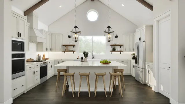  Kitchen Stained Beams