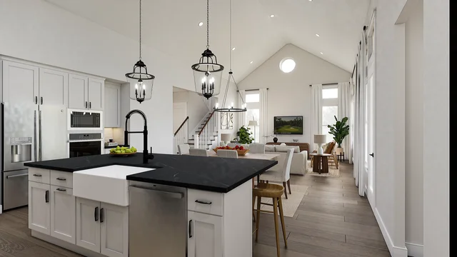 Kitchen Dallas Bent Tree Meadows Stirling SPEC 3 Base Palette 3 Furnished