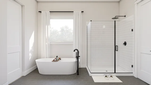 Primary Bath SHW Dallas Bent Tree Meadows Stirling SPEC 3 Base Palette 3 Furnished