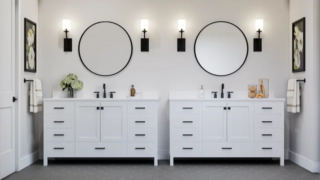 Primary Bath VTY Dallas Bent Tree Meadows Stirling SPEC 3 Base Palette 3 Furnished