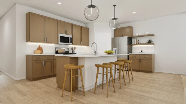 Kitchen Houston Glen Oaks Daffodil IV ASCEND Base Palette 5 Furnished