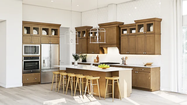 Kitchen Dallas Green Meadows Warren SPEC 3 Base Palette 5 Furnished