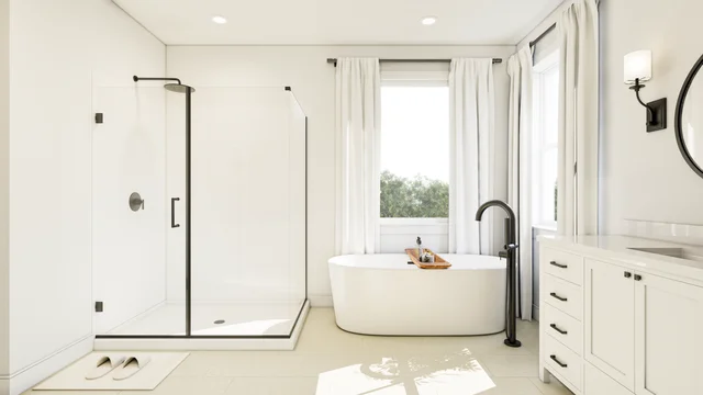 Primary Bath SHW NED Horizon at Walls Avalon II SPEC 3 Base Palette 1 Furnished