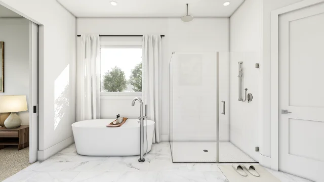 Primary Bath SHW Dallas Bent Tree Meadows Davenport SPEC 3 Base Palette 5 Furnished