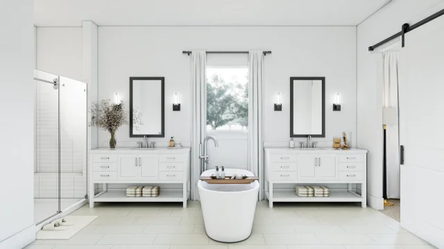 Primary Bath VT SHW Dallas North Sky Frankfurt SPEC 2 Base Palette 1 Furnished