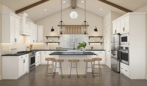 Chapel Creek Tuscaloosa Kitchen Farmhouse Palette 3 Level 2 Industrial Farmhouse