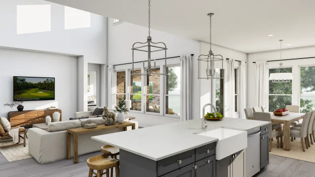 Kitchen Dallas Green Meadows Montpelier SPEC 3 Base Palette 4 Furnished