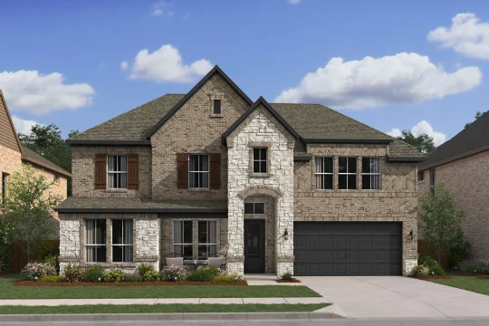 North Sky Versailles ESP Elevation QN with Stone Level 2
