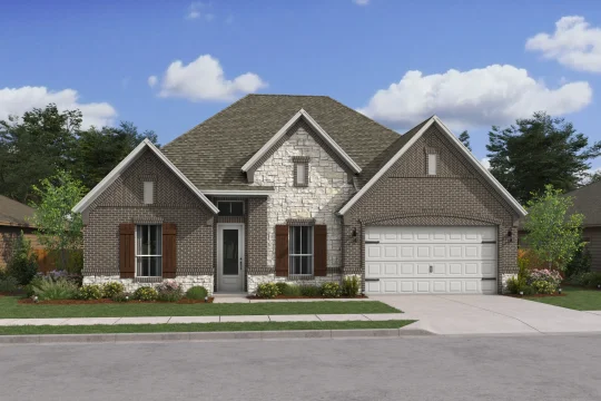 North Sky Geneva Elevation QN with Stone Level 2