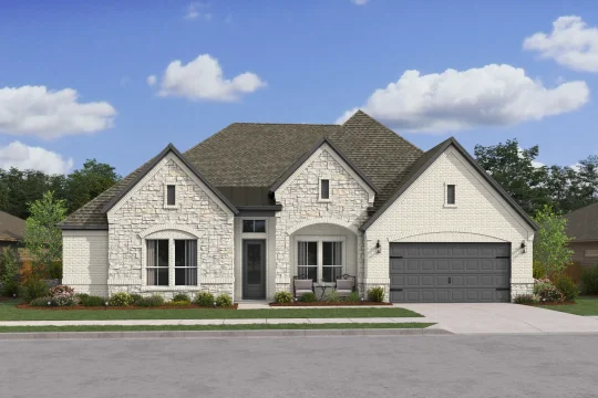 Elevon III Denver Elevation QN with Stone Level 2